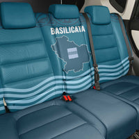 Italy Basilicata Back Car Seat Cover Map With Flag Style - Wonder Print Shop