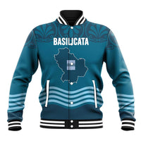 Italy Basilicata Baseball Jacket Map With Flag Style - Wonder Print Shop