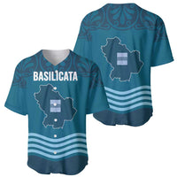 Italy Basilicata Baseball Jersey Map With Flag Style - Wonder Print Shop
