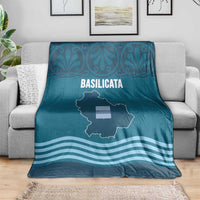 Italy Basilicata Blanket Map With Flag Style - Wonder Print Shop