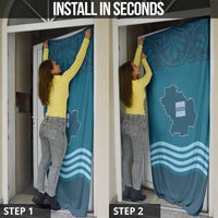 Italy Basilicata Door Cover Map With Flag Style - Wonder Print Shop