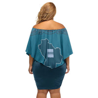 Italy Basilicata Family Matching Off Shoulder Short Dress and Hawaiian Shirt Map With Flag Style - Wonder Print Shop