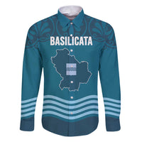 Italy Basilicata Family Matching Puletasi and Hawaiian Shirt Map With Flag Style - Wonder Print Shop