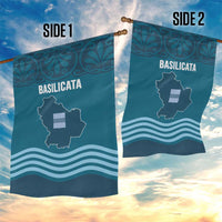 Italy Basilicata Garden Flag Map With Flag Style - Wonder Print Shop