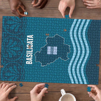 Italy Basilicata Puzzle Map With Flag Style - Wonder Print Shop