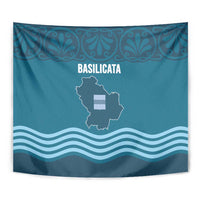 Italy Basilicata Tapestry Map With Flag Style - Wonder Print Shop