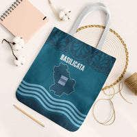Italy Basilicata Tote Bag Map With Flag Style - Wonder Print Shop