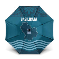 Italy Basilicata Umbrella Map With Flag Style - Wonder Print Shop
