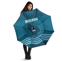 Italy Basilicata Umbrella Map With Flag Style - Wonder Print Shop