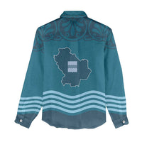 Italy Basilicata Women Casual Shirt Map With Flag Style - Wonder Print Shop