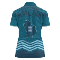 Italy Basilicata Women Polo Shirt Map With Flag Style - Wonder Print Shop