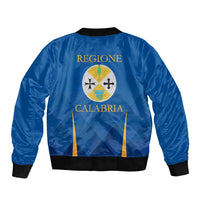 Italy Calabria Bomber Jacket Flag Style - Wonder Print Shop
