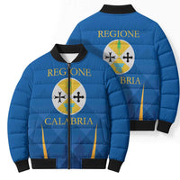 Italy Calabria Bomber Puffer Jacket Flag Style - Wonder Print Shop