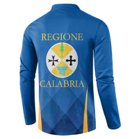 Italy Calabria Button Sweatshirt Flag Style - Wonder Print Shop