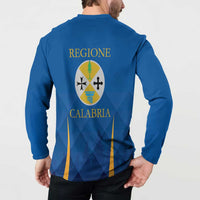 Italy Calabria Button Sweatshirt Flag Style - Wonder Print Shop