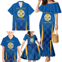 Italy Calabria Family Matching Mermaid Dress and Hawaiian Shirt Flag Style - Wonder Print Shop
