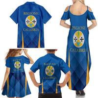Italy Calabria Family Matching Summer Maxi Dress and Hawaiian Shirt Flag Style - Wonder Print Shop