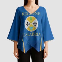 Italy Calabria Kimono Sleeve Blouse Flag Style - Wonder Print Shop