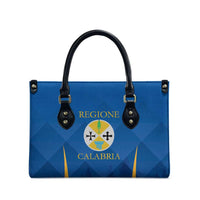 Italy Calabria Leather Bag Flag Style - Wonder Print Shop