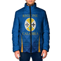 Italy Calabria Padded Jacket Flag Style - Wonder Print Shop