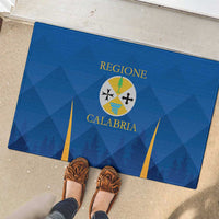 Italy Calabria Rubber Doormat Flag Style - Wonder Print Shop