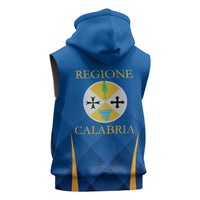 Italy Calabria Sleeveless Hoodie Flag Style - Wonder Print Shop