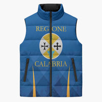Italy Calabria Sleeveless Puffer Jacket Flag Style - Wonder Print Shop