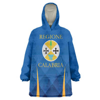 Italy Calabria Wearable Blanket Hoodie Flag Style - Wonder Print Shop