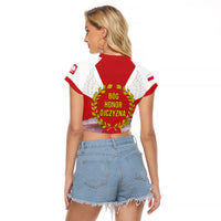Polish Armed Forces Day Raglan Cropped T Shirt Bog Honor Ojczyzna Heritage