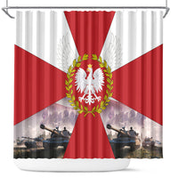 Polish Armed Forces Day Shower Curtain Bog Honor Ojczyzna Heritage