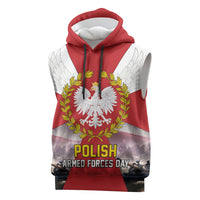 Polish Armed Forces Day Sleeveless Hoodie Bog Honor Ojczyzna Heritage