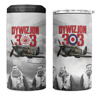 Polish 303 Squadron 4 in 1 Can Cooler Tumbler Battle Of Britain Air Heroes