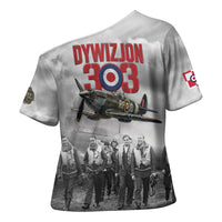 Polish 303 Squadron Cross Shoulder Shirt Battle Of Britain Air Heroes