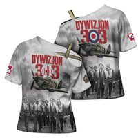 Polish 303 Squadron Cross Shoulder Shirt Battle Of Britain Air Heroes