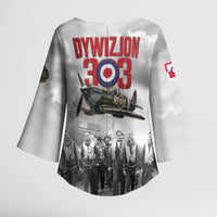 Polish 303 Squadron Kimono Sleeve Blouse Battle Of Britain Air Heroes