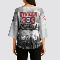 Polish 303 Squadron Kimono Sleeve Blouse Battle Of Britain Air Heroes