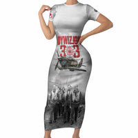 Polish 303 Squadron Short Sleeve Bodycon Dress Battle Of Britain Air Heroes