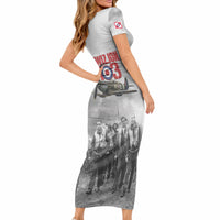Polish 303 Squadron Short Sleeve Bodycon Dress Battle Of Britain Air Heroes