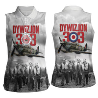 Polish 303 Squadron Women Sleeveless Polo Shirt Battle Of Britain Air Heroes