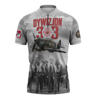Polish 303 Squadron Zipper Polo Shirt Battle Of Britain Air Heroes