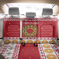 Malta Christmas Back Car Seat Cover Maltese Honey Rings - Wonder Print Shop