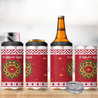 Malta Christmas 4 in 1 Can Cooler Tumbler Maltese Honey Rings - Wonder Print Shop