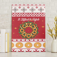 Malta Christmas Canvas Wall Art Maltese Honey Rings - Wonder Print Shop