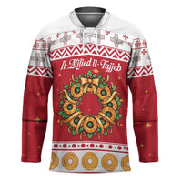 Malta Christmas Hockey Jersey Maltese Honey Rings - Wonder Print Shop