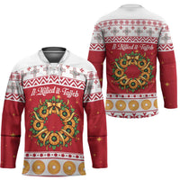 Malta Christmas Hockey Jersey Maltese Honey Rings - Wonder Print Shop