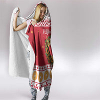 Malta Christmas Hooded Blanket Maltese Honey Rings - Wonder Print Shop