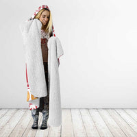 Malta Christmas Hooded Blanket Maltese Honey Rings - Wonder Print Shop