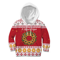 Malta Christmas Kid Hoodie Maltese Honey Rings - Wonder Print Shop