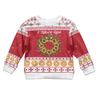 Malta Christmas Kid Ugly Christmas Sweater Maltese Honey Rings - Wonder Print Shop