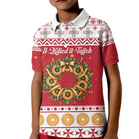 Malta Christmas Kid Polo Shirt Maltese Honey Rings - Wonder Print Shop